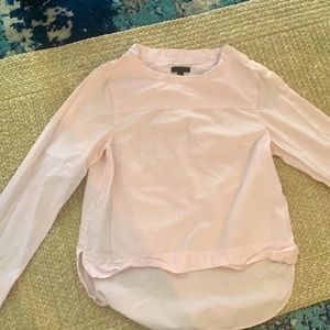 Pink and white striped tunic